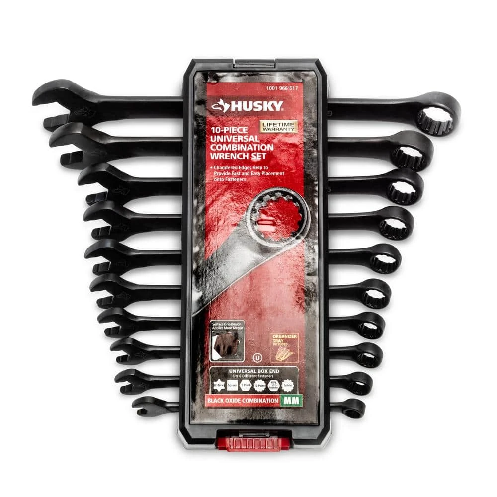 Husky Universal Metric Combination Wrench (10-Piece) 1 Husky Universal Metric Combination Wrench (10-Piece)
