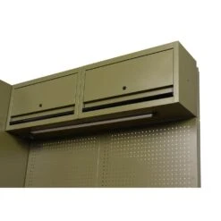 Husky 80.2 In. W X 75 In. H X 19.2 In. D Steel 8-Piece Garage Storage System In Matte Army Green With Solid Wood Worktop 21 Husky 80.2 In. W X 75 In. H X 19.2 In. D Steel 8-Piece Garage Storage System In Matte Army Green With Solid Wood Worktop -Husky Shop matte army green husky garage storage systems hgrgsuitearmy 4f 1000