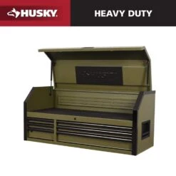 Husky Heavy Duty 52 In. W 6-Drawer Matte Army Green Top Tool Chest