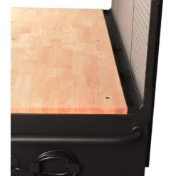 Husky 56 In. W X 27.6 In. D 10-Drawer Matte Black Heavy-Duty Mobile Workbench With Pegboard And Top Cabinets 25 Husky 56 In. W X 27.6 In. D 10-Drawer Matte Black Heavy-Duty Mobile Workbench With Pegboard And Top Cabinets -Husky Shop matte black husky mobile workbenches h56ultwsmb 44 1000