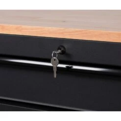 Husky 56 In. W X 27.6 In. D 10-Drawer Matte Black Heavy-Duty Mobile Workbench With Pegboard And Top Cabinets 21 Husky 56 In. W X 27.6 In. D 10-Drawer Matte Black Heavy-Duty Mobile Workbench With Pegboard And Top Cabinets -Husky Shop matte black husky mobile workbenches h56ultwsmb 77 1000