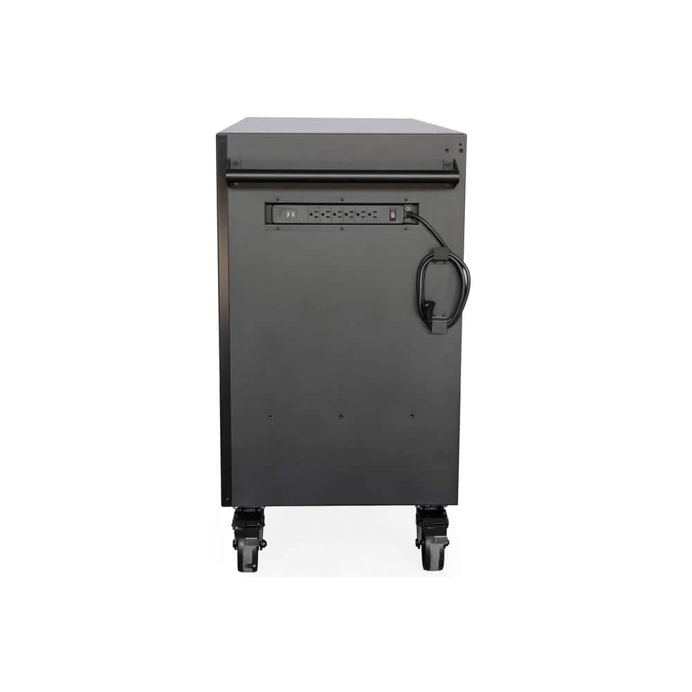 Husky Modular Tool Storage 62 In. W X 24 In. D Heavy Duty Matte Black Mobile Workbench Cabinet With Stainless Steel Top 10 Husky Modular Tool Storage 62 In. W X 24 In. D Heavy Duty Matte Black Mobile Workbench Cabinet With Stainless Steel Top - Image 10