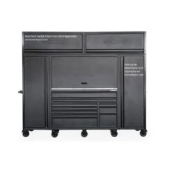 Husky Modular Tool Storage 62 In. W X 24 In. D Heavy Duty Matte Black Mobile Workbench Cabinet With Stainless Steel Top 16 Husky Modular Tool Storage 62 In. W X 24 In. D Heavy Duty Matte Black Mobile Workbench Cabinet With Stainless Steel Top -Husky Shop matte black husky mobile workbenches hotc6210bb1d a0 1000