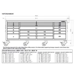 Husky Tool Storage Heavy Duty 96 In. W X 24 In. D Matte Black Mobile Workbench Cabinet With Stainless Steel Top -Husky Shop matte black husky mobile workbenches hotc9624bb1m 1d 1000