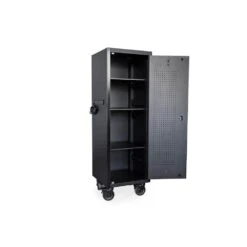 Husky Modular Tool Storage 24 In. W X 24 In. D Heavy Duty Matte Black Modular Tall Side Tool Chest Locker -Husky Shop matte black husky side tool cabinets lockers hotc24xdbb1f d4 1000
