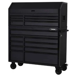 Husky Tool Storage 52 In. W X 20 In. D Heavy Duty Rolling Tool Chest Combo In Matte Black -Husky Shop matte black husky tool chest combos h52ch6tr9hdv4 31 1000