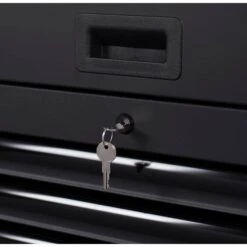 Husky Tool Storage 52 In. W X 20 In. D Heavy Duty Rolling Tool Chest Combo In Matte Black -Husky Shop matte black husky tool chest combos h52ch6tr9hdv4 44 1000