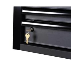 Husky Tool Storage 52 In. W X 20 In. D Heavy Duty Rolling Tool Chest Combo In Matte Black -Husky Shop matte black husky tool chest combos h52ch6tr9hdv4 4f 1000