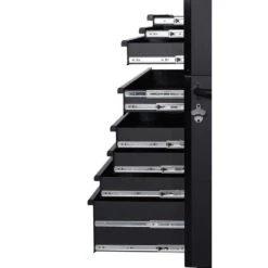 Husky Tool Storage 52 In. W X 20 In. D Heavy Duty Rolling Tool Chest Combo In Matte Black -Husky Shop matte black husky tool chest combos h52ch6tr9hdv4 77 1000