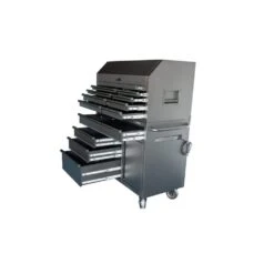 Husky HD 46 In. Wide 24.5 In. Deep 12-Drawer Tool Chest And Rolling Cab Set, Matte Black -Husky Shop matte black husky tool chest combos hotc4612bb1s 4f 1000