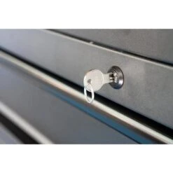 Husky HD 46 In. Wide 24.5 In. Deep 12-Drawer Tool Chest And Rolling Cab Set, Matte Black -Husky Shop matte black husky tool chest combos hotc4612bb1s 66 1000