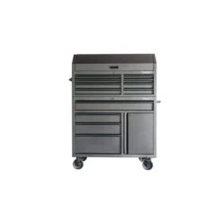 Husky HD 46 In. Wide 24.5 In. Deep 12-Drawer Tool Chest And Rolling Cab Set, Matte Black -Husky Shop matte black husky tool chest combos hotc4612bb1s c3 1000