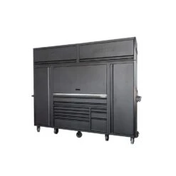 Husky Modular Tool Storage Heavy Duty 62 In. W X 24 In. D Matte Black Top Tool Chest -Husky Shop matte black husky top tool chests hotc62xdbb1u 1d 1000