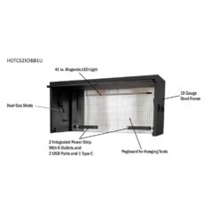 Husky Modular Tool Storage Heavy Duty 62 In. W X 24 In. D Matte Black Top Tool Chest -Husky Shop matte black husky top tool chests hotc62xdbb1u 66 1000