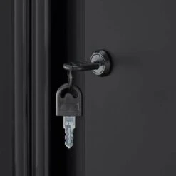 Husky 3-Piece Regular Duty Welded Steel Garage Storage System In Black -Husky Shop matte black power coating husky garage storage systems gs05403 1d 4f 1000