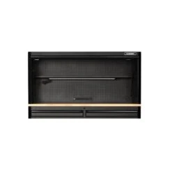 Husky 61 In. W X 23 In. D Heavy-Duty 17-Drawer Mobile Workbench Cabinet With Riser And Hutch In Matte Black -Husky Shop matte black with black trim husky mobile workbenches h61mwc15hutch 44 1000