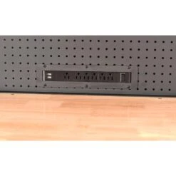 Husky 61 In. W X 23 In. D Heavy-Duty 17-Drawer Mobile Workbench Cabinet With Riser And Hutch In Matte Black -Husky Shop matte black with black trim husky mobile workbenches h61mwc15hutch 77 1000