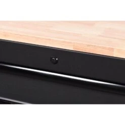 Husky Heavy-Duty 72 In. W X 24 In. D 15-Drawer Matte Black Mobile Workbench Cabinet With Solid Wood Top 19 Husky Heavy-Duty 72 In. W X 24 In. D 15-Drawer Matte Black Mobile Workbench Cabinet With Solid Wood Top -Husky Shop matte black with black trim husky mobile workbenches h72mwc15blk 1f 1000