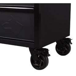 Husky Heavy-Duty 72 In. W X 24 In. D 15-Drawer Matte Black Mobile Workbench Cabinet With Solid Wood Top 18 Husky Heavy-Duty 72 In. W X 24 In. D 15-Drawer Matte Black Mobile Workbench Cabinet With Solid Wood Top -Husky Shop matte black with black trim husky mobile workbenches h72mwc15blk 4f 1000