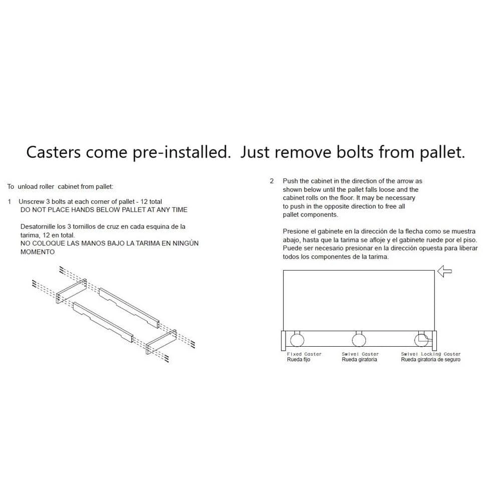 Husky Heavy-Duty 72 In. W X 24 In. D 15-Drawer Matte Black Mobile Workbench Cabinet With Solid Wood Top 12 Husky Heavy-Duty 72 In. W X 24 In. D 15-Drawer Matte Black Mobile Workbench Cabinet With Solid Wood Top - Image 12