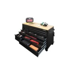Husky Tool Storage 62 In. W Heavy Duty Matte Black Mobile Workbench Cabinet With Adjustable Height Wood Top 19 Husky Tool Storage 62 In. W Heavy Duty Matte Black Mobile Workbench Cabinet With Adjustable Height Wood Top -Husky Shop matte black with black trim husky mobile workbenches holc6214bb1mys 1d 1000