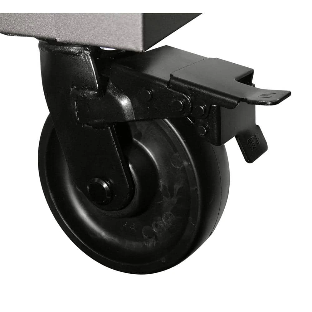 Husky Tool Storage 62 In. W Heavy Duty Matte Black Mobile Workbench Cabinet With Adjustable Height Wood Top 12 Husky Tool Storage 62 In. W Heavy Duty Matte Black Mobile Workbench Cabinet With Adjustable Height Wood Top - Image 12