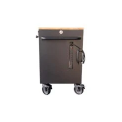 Husky 72 In. W X 24 In. D Heavy Duty 18-Drawer Mobile Workbench Cabinet With Adjustable-Height Hardwood Top In Matte Black 29 Husky 72 In. W X 24 In. D Heavy Duty 18-Drawer Mobile Workbench Cabinet With Adjustable-Height Hardwood Top In Matte Black -Husky Shop matte black with black trim husky mobile workbenches holc7218bb1mys 31 1000