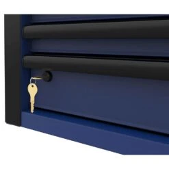Husky Heavy-Duty 52 In. W 15-Drawer Matte Blue Steel Rolling Tool Chest Combo -Husky Shop matte blue husky tool chest combos h52ch6tr9hdv4bl 44 1000