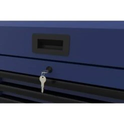 Husky Heavy-Duty 52 In. W 15-Drawer Matte Blue Steel Rolling Tool Chest Combo -Husky Shop matte blue husky tool chest combos h52ch6tr9hdv4bl 4f 1000