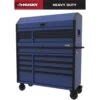 Husky Heavy-Duty 52 In. W 15-Drawer Matte Blue Steel Rolling Tool Chest Combo 30 Husky Heavy-Duty 52 In. W 15-Drawer Matte Blue Steel Rolling Tool Chest Combo -Husky Shop matte blue husky tool chest combos h52ch6tr9hdv4bl 64 1000