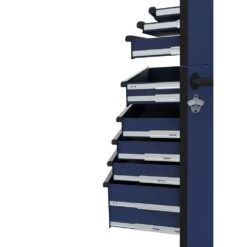 Husky Heavy-Duty 52 In. W 15-Drawer Matte Blue Steel Rolling Tool Chest Combo -Husky Shop matte blue husky tool chest combos h52ch6tr9hdv4bl 77 1000