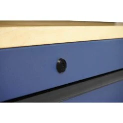 Husky 52 In. W X 25 In. D Heavy Duty 9-Drawer Mobile Workbench Tool Chest With Adjustable-Height Solid Wood Top In Matte Blue 19 Husky 52 In. W X 25 In. D Heavy Duty 9-Drawer Mobile Workbench Tool Chest With Adjustable-Height Solid Wood Top In Matte Blue -Husky Shop matte blue with black trim husky mobile workbenches holc5209bl1m 1d 1000