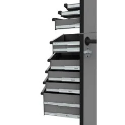 Husky Heavy-Duty 52 In. W 15-Drawer Matte Gray Steel Rolling Tool Chest Combo -Husky Shop matte gray husky tool chest combos h52ch6tr9hdv4gr 77 1000