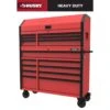 Husky Heavy-Duty 52 In. W 15-Drawer Matte Red Steel Rolling Tool Chest Combo 24 Husky Heavy-Duty 52 In. W 15-Drawer Matte Red Steel Rolling Tool Chest Combo -Husky Shop matte red husky tool chest combos h52ch6tr9hdv4rd 64 1000