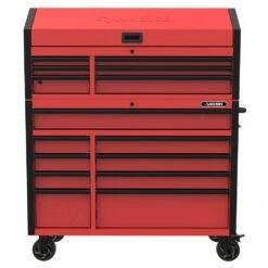 Husky Heavy-Duty 52 In. W 15-Drawer Matte Red Steel Rolling Tool Chest Combo -Husky Shop matte red husky tool chest combos h52ch6tr9hdv4rd a0 1000