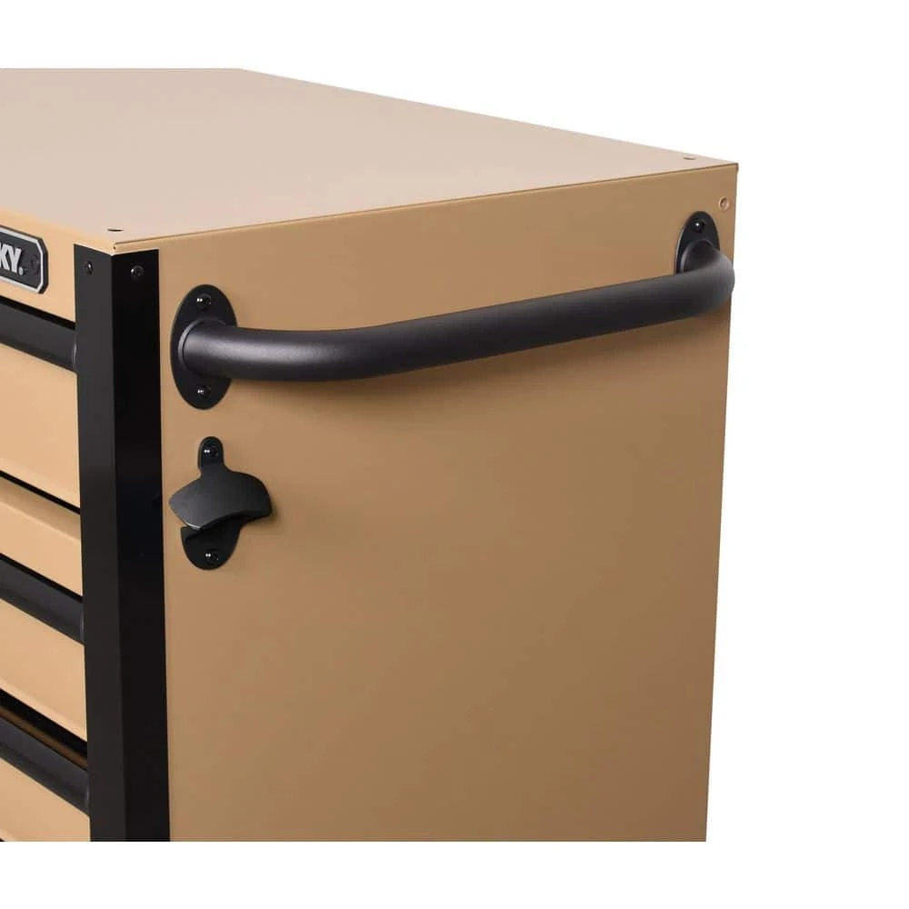 Husky Heavy Duty 52 In. W 9-Drawer Matte Tan Rolling Tool Cabinet 8 Husky Heavy Duty 52 In. W 9-Drawer Matte Tan Rolling Tool Cabinet - Image 8