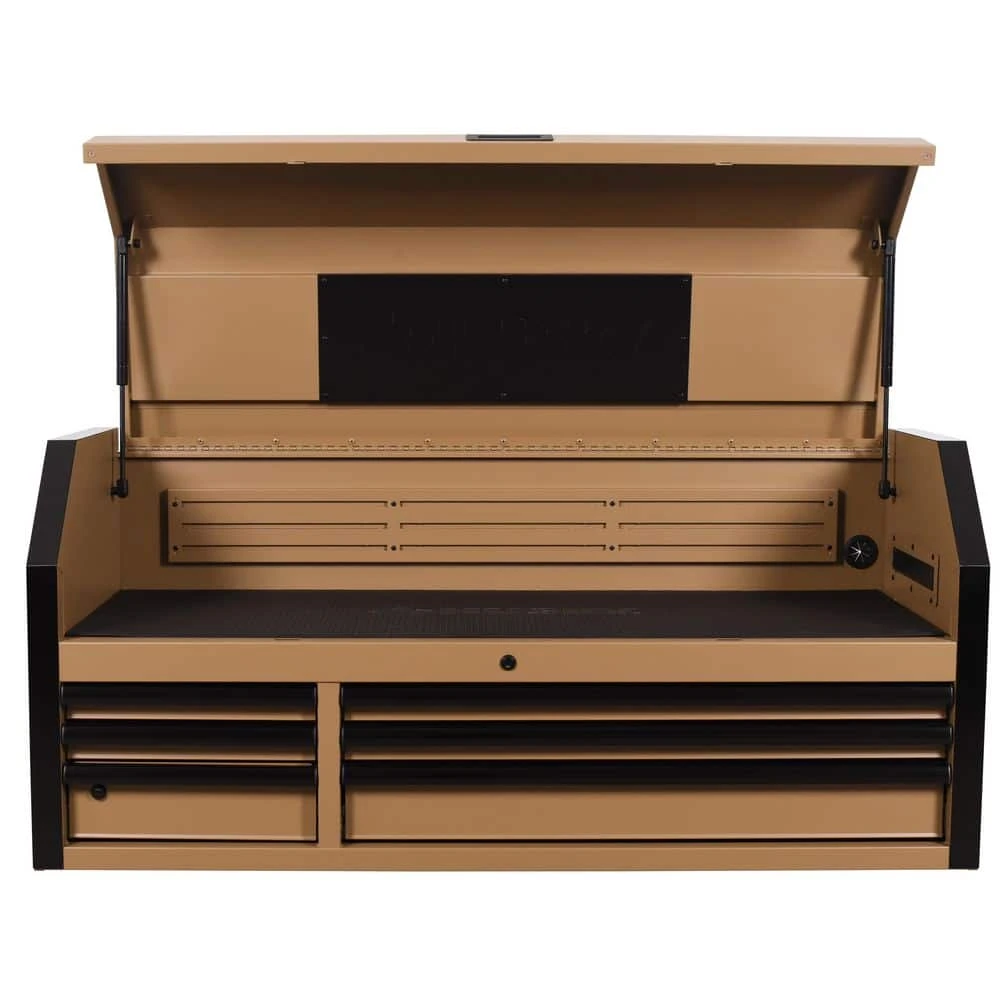 Husky Heavy Duty 52 In. W 6-Drawer Matte Tan Top Tool Chest 3 Husky Heavy Duty 52 In. W 6-Drawer Matte Tan Top Tool Chest - Image 3