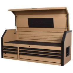 Husky Heavy Duty 52 In. W 6-Drawer Matte Tan Top Tool Chest