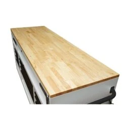 Husky Tool Storage 72 In. W X 24 In. D 18-Drawer Heavy Duty Adjustable Height Mobile Workbench Cabinet In Matte White -Husky Shop matte white with black trim husky mobile workbenches holc7218bt1m 4f 1000