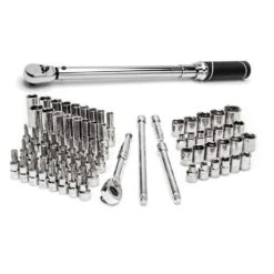 Husky 3/8 In. Drive Mechanics Tool Set With 3/8 In. Drive 20 Ft./lbs. To 100 Ft./lbs. Torque Wrench (71-Piece) 12 Husky 3/8 In. Drive Mechanics Tool Set With 3/8 In. Drive 20 Ft./lbs. To 100 Ft./lbs. Torque Wrench (71-Piece) -Husky Shop mechanics tool sets h70mts3dtwcb 40 1000