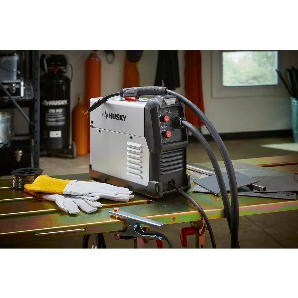 Husky Single Phase 125 Amp 120-Volt AC Wire Feed 125 MIG Flux Cored Welder 6 Husky Single Phase 125 Amp 120-Volt AC Wire Feed 125 MIG Flux Cored Welder - Image 6
