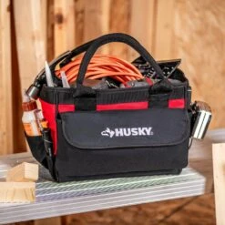 Husky 14 In. Open Tool Bag With 15 Pockets -Husky Shop multi colored husky tool bags hd60088a th fa 1000