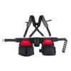 Husky Contractors 2-Bag Work Tool Belt With Suspenders -Husky Shop multi colored husky tool belts hd00166 64 1000