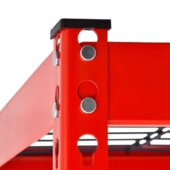 Husky 5-Tier Heavy Duty Steel Garage Storage Shelving Unit In Red (48 In. W X 78 In. H X 24 In. D) -Husky Shop red black husky freestanding shelving units mr482478w5 r 31 1000