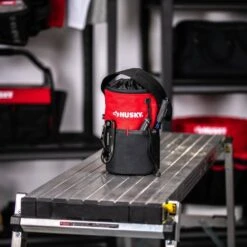 Husky 5 In. 10 Pocket Utility Sack Tool Bag -Husky Shop red black husky tool bags hd50200 th 31 1000