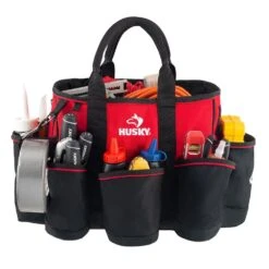 Husky 14 In. 15 Pocket Open Top Supply Tool Bag -Husky Shop red black husky tool bags hd60014 th 40 1000