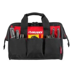 Husky 15 In. 8 Pocket Zippered Tool Bag 15 Husky 15 In. 8 Pocket Zippered Tool Bag -Husky Shop red black husky tool bags hd60015 th 40 1000