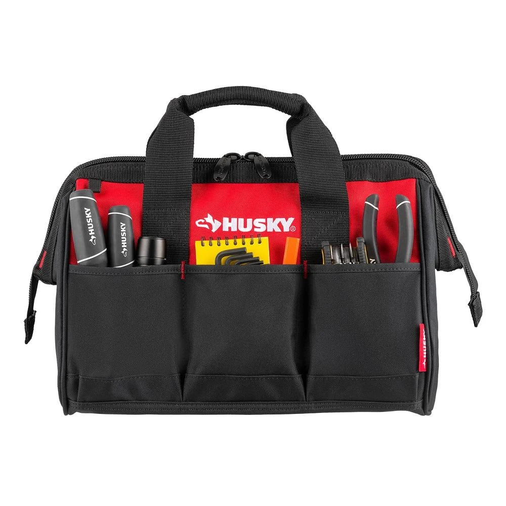 Husky 15 In. 8 Pocket Zippered Tool Bag 3 Husky 15 In. 8 Pocket Zippered Tool Bag - Image 3