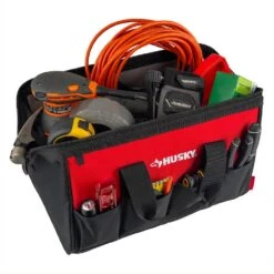 Husky 18 In. 14 Pocket Zippered Tool Bag -Husky Shop red black husky tool bags hd60018 th 1d 1000