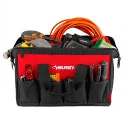 Husky 18 In. 14 Pocket Zippered Tool Bag -Husky Shop red black husky tool bags hd60018 th a0 1000